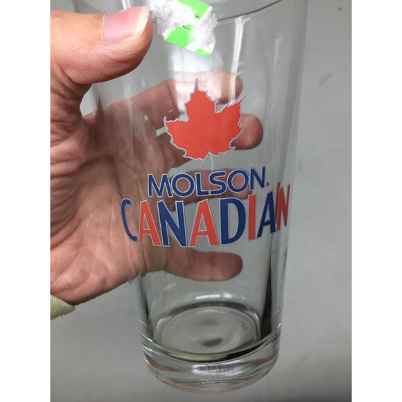 Vintage MOLSON CANADIAN Clear Glass Cup with number 32 On The Bottom - Picture 9 of 9